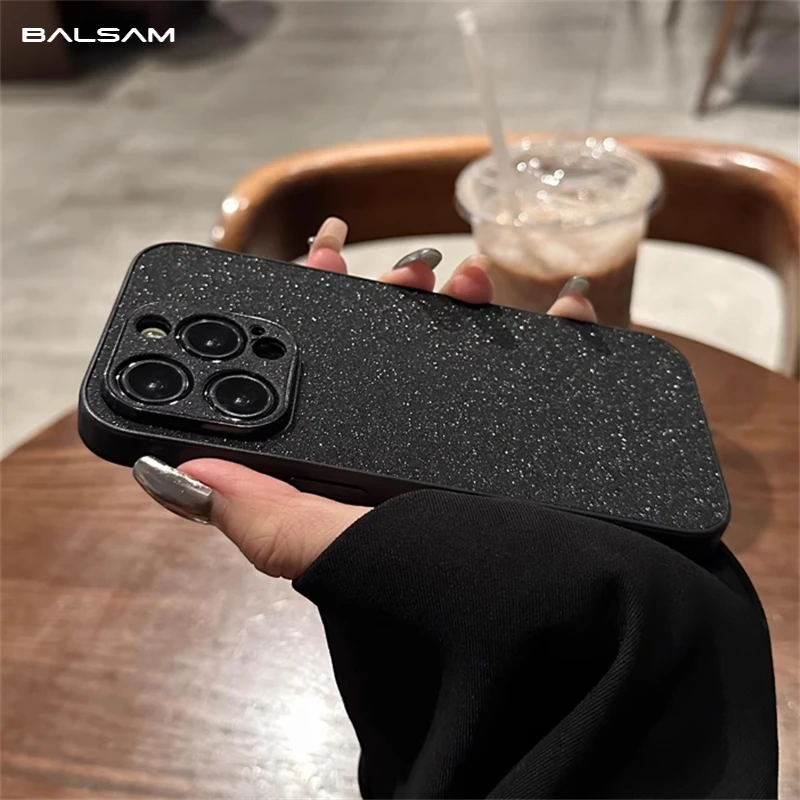 Роскошный Блестящий Кожаный Чехол Для iPhone 15/14/13/12/11 Pro X XR XS Max 7 8 Plus SE — Сверкающий