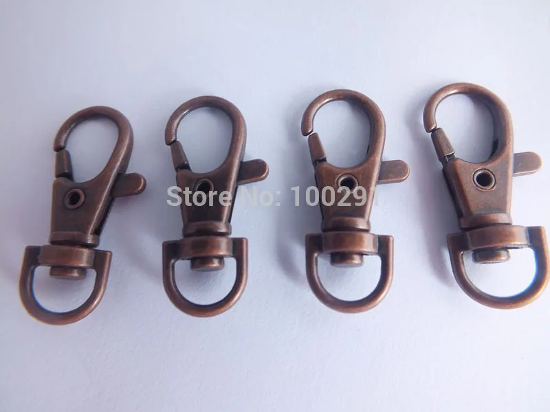 

1000PCS Nickel Free 38mm Antique Copper Swivel Clips Swivel Clasps Lobster claps for Lanyards Key Chains