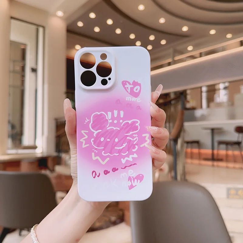 Подходит для iPhone 16 15 14 13 12 11 PRO MAX Plus модный индивидуальный чехол с милым розовым