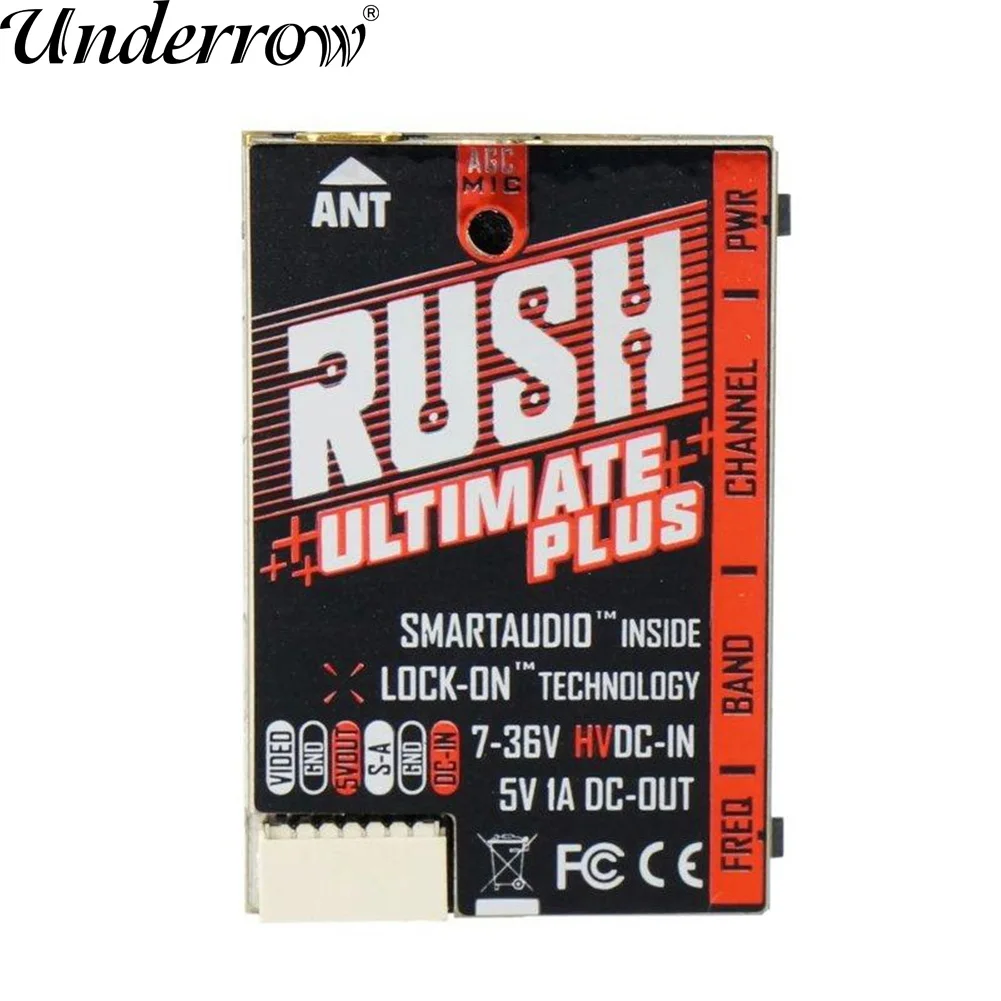 Видеопередатчик RUSH TANK Ultimate PLUS VTX 5,8 ГГц 48CH 2-8s 800 МВт с умным аудио AGC MIC FPV гоночный Дрон