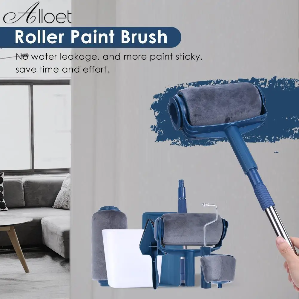 

6/7pcs Multifunctional Paint Runner Roller Corner Brushes Set Flock Edger Office Room Wall