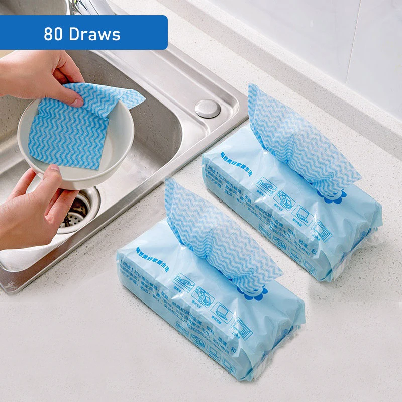 

Одноразовая кухонная Чистящая салфетка, 80 цветов, многофункциональная Выдвижная салфетка для посуды, Чистящая салфетка для кухни