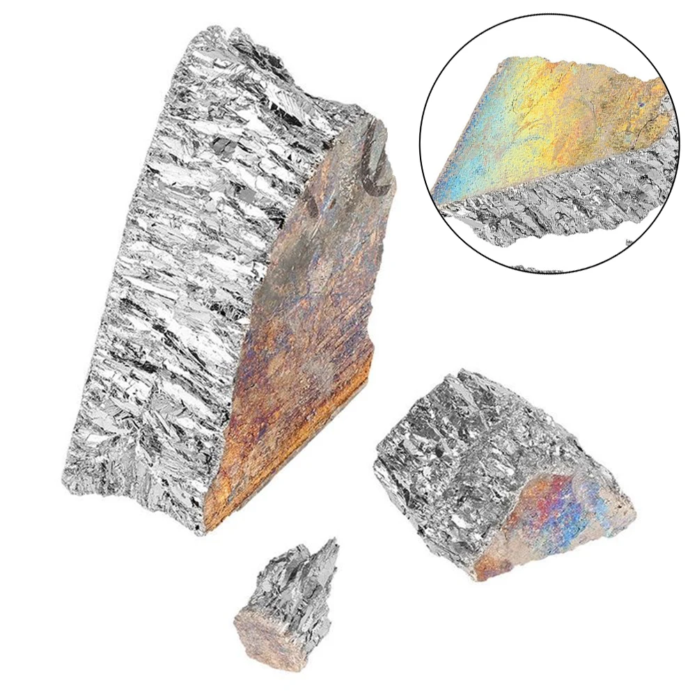 

100g High Pure Bismuth Metal Ingot 99.995% Bismuth Solid Particles Metal Bi Industry Material For Industry Tools