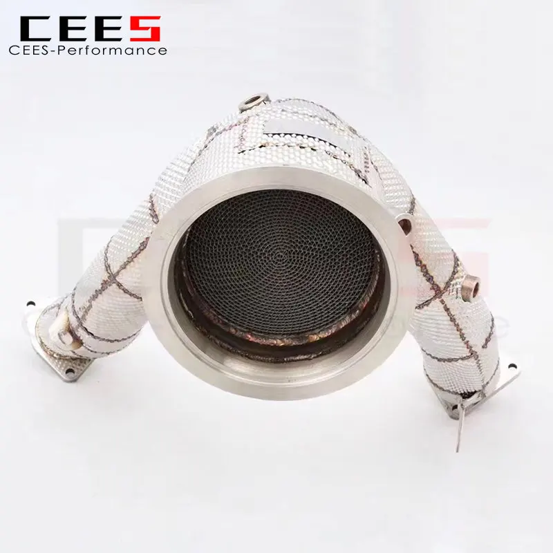 

Выхлопная труба для Porsche Macan S/Turbo 3,0 T/2,9 T 2018-2023, выхлопная труба из нержавеющей стали с высоким потоком