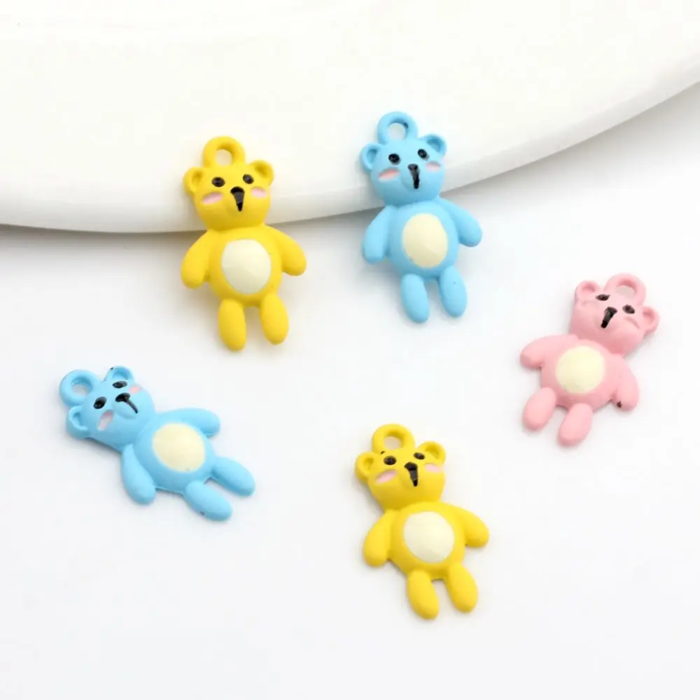 

10 шт./партия, подвеска в виде медведя из цинкового сплава