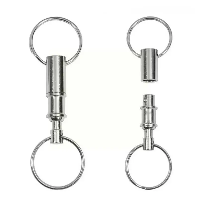 

Double Head Key Ring Keychain Outdoor Tactical EDC Padlock Carabiner Camping Climbing Hiking Survival Hanging Car Locking H7Y6