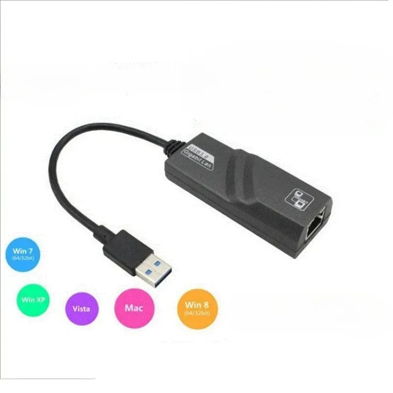 

1000Mbps USB3.0 Wired USB To Rj45 Lan Ethernet Adapter Network Card for PC Laptop Transmission Cables usb ethernet