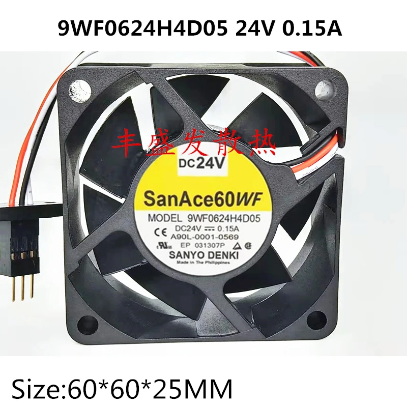 New Original 9wf0624h4d05 6cm 6025 24v 0.15a Fanuc Ventilador do Sistema