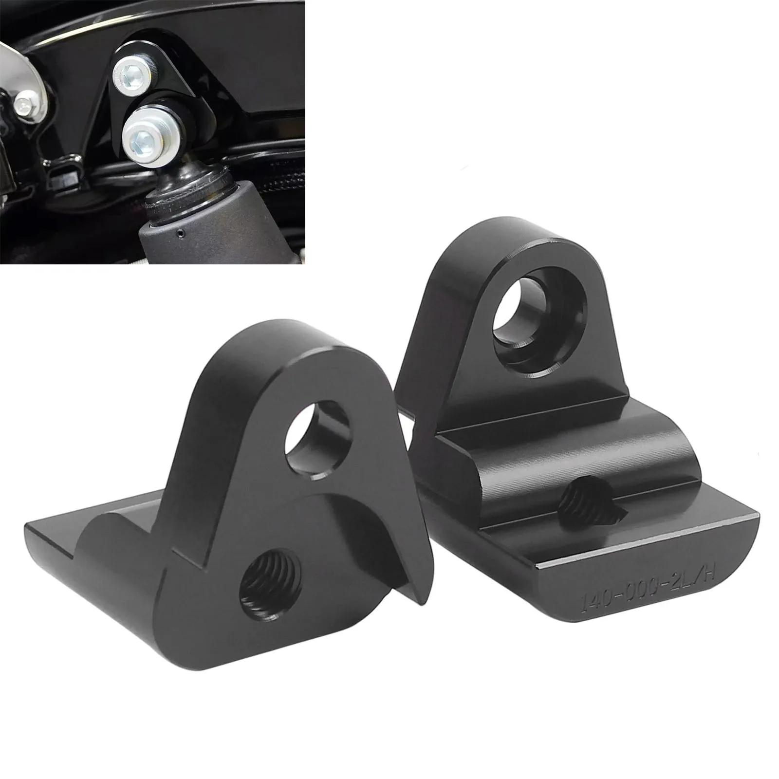 

Комплект Задней Подвески Из Черного Алюминия 1 Дюйм Для Мотоциклов Harley Touring Bagger 2002 Года И Новее