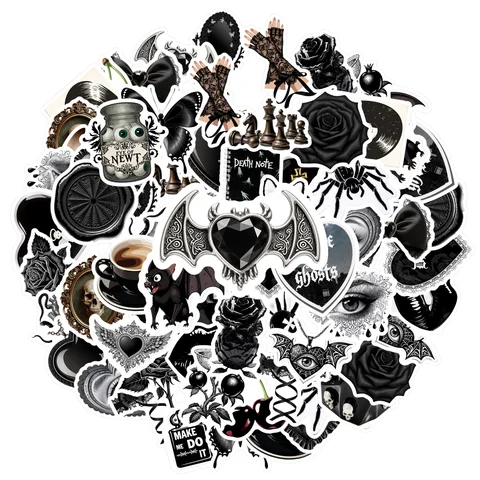 Готические наклейки 35 шт.