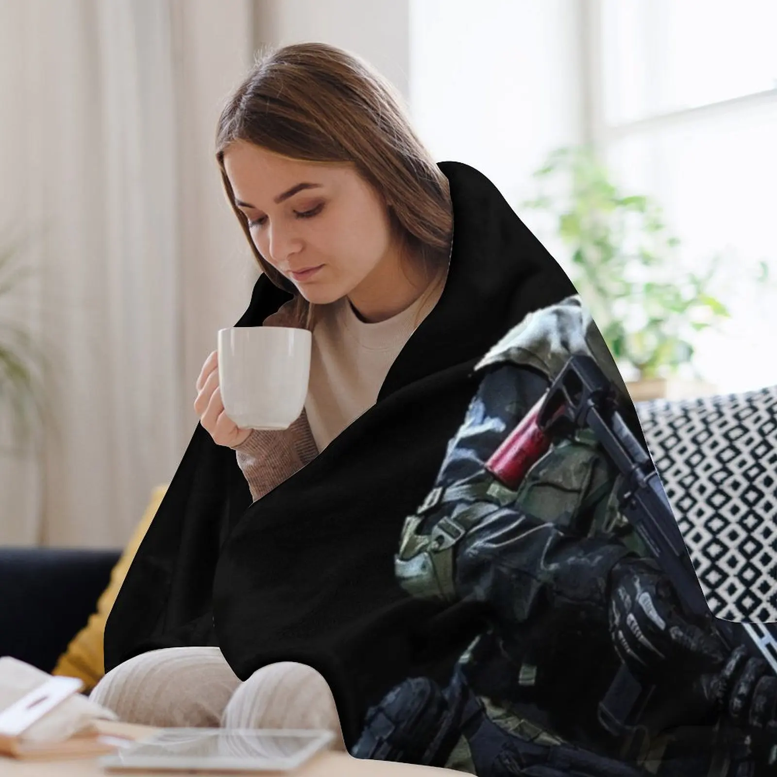 Одеяло Ghost Warzone декоративные пушистые зимние кровати для декоративных одеял