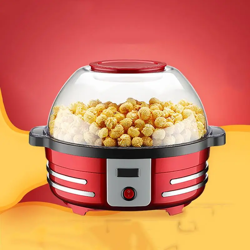 

5L Electric Popcorn Machine Hot Air Popcorn Popper Maker Kitchen DIY Corn Multifunctional Automatic Popcorn Making Machine 220V