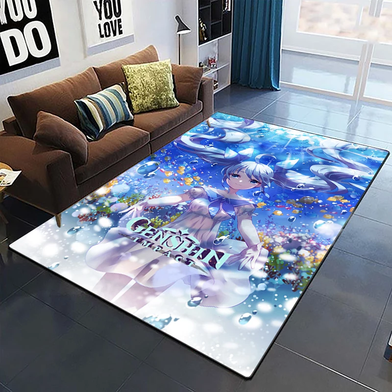 

Genshin Impact Chair Carpets Art Printed Carpet for Living Room Large Area Rug Soft Mat E-sports Alfombra Gifts Dropshopping