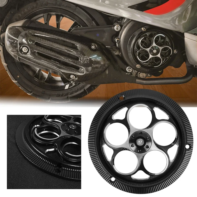

Крышка двигателя мотоцикла, защитная крышка вентилятора радиатора для Piaggio Vespa Sprint Primavera 150 125 2013-2021