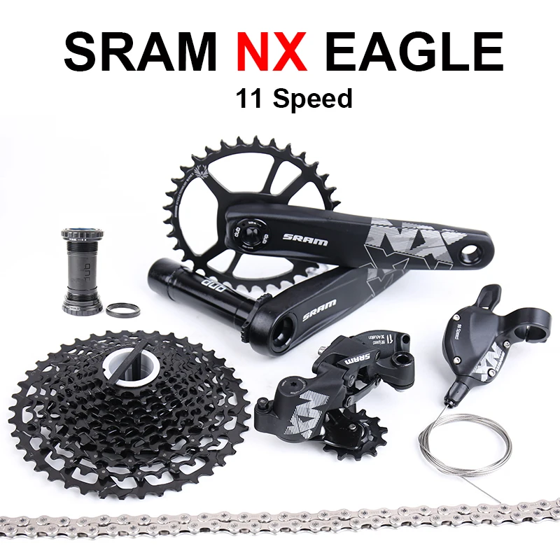 

SRAM NX 1X11 11 Speed Trigger Lever Rear Derailleur Cassette 11-42T 11-46T Chain DUB Crankset EAGLE Bicycle Groupset Bike Kit