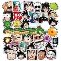 40pcs dragon ball sticker water suitcase skateboard waterproof hand account sticker anime stickers laptop skin toys for girls