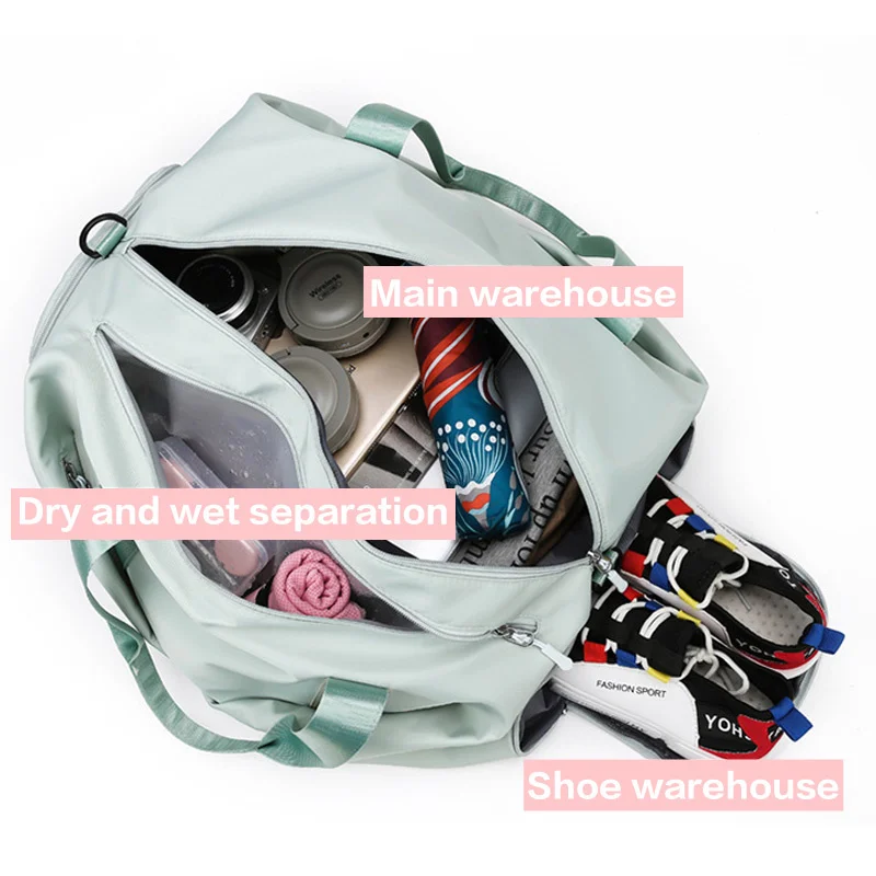 Fitness Gym Women Bag Travel Sports Dry Wet Handbag Waterproof Swimming Shoulder Bags Large Capacity Training Workout |