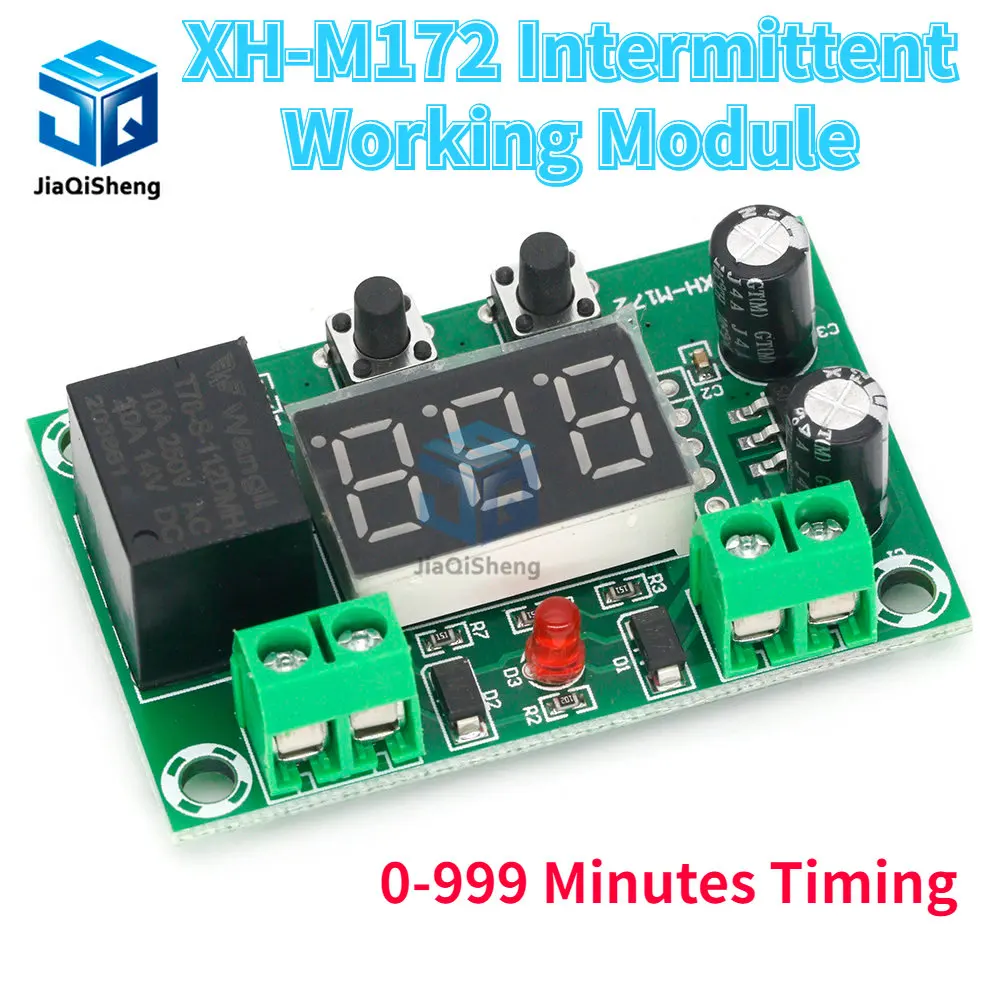 

XH-M172 Intermittent Working Module 0-999 Minutes Timing Working Module Intermittent Output Switch Control Board