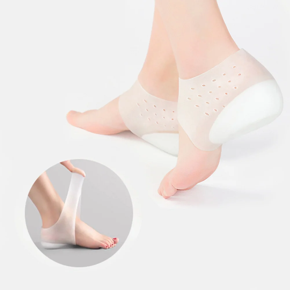 

Heel Insoles Silicone Height Inserts Pads Invisible Lift Increase Shoe Cushion Cup Heels Insole Heightening Socks Protector Half
