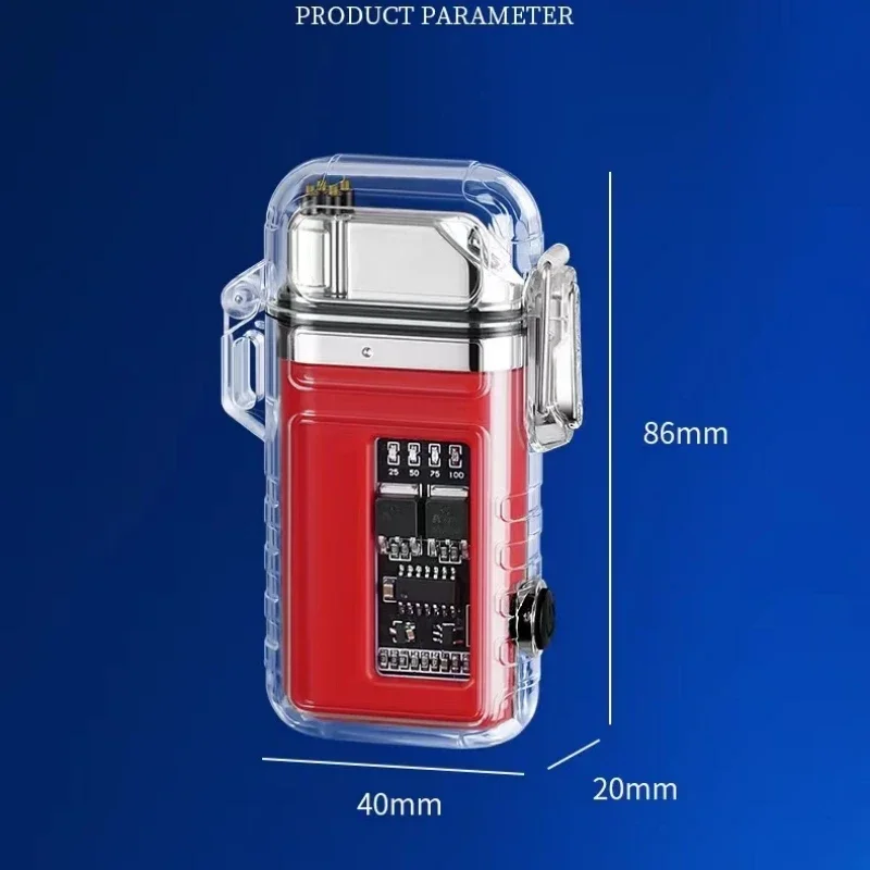 2023 НОВАЯ водонепроницаемая зажигалка USB Tape-C дуговая плазменная вращение на 360°