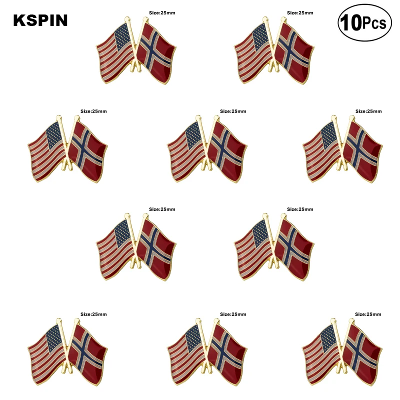 Фото U.S.A.& Sweden значок на лацкан значок брошь Значки 10 шт. много №2