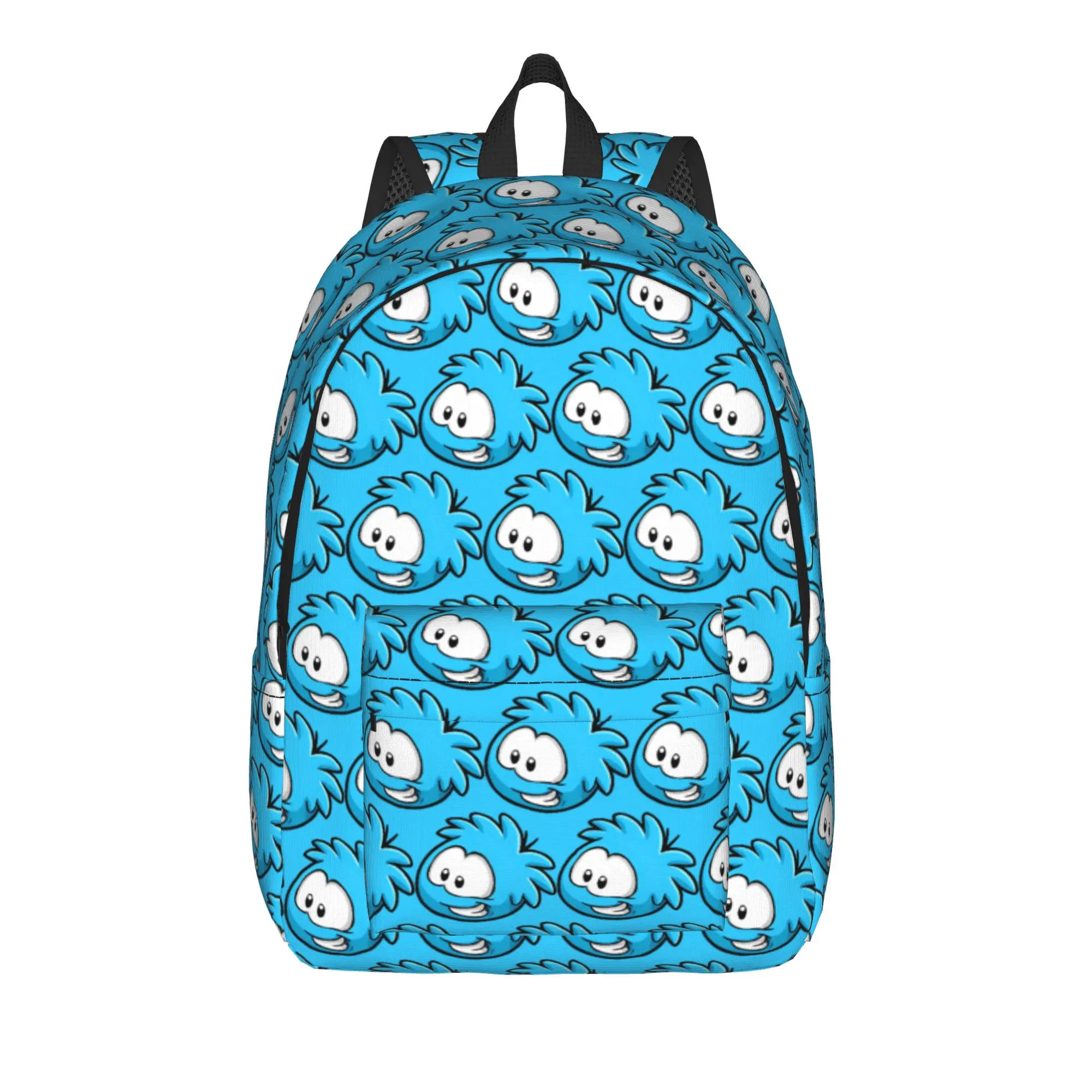 Фото Модный рюкзак Club Penguin Blue Puffle, модный рюкзак для работы и учебы, для мужчин и женщин, холщовые сумки для ноутбуков №1