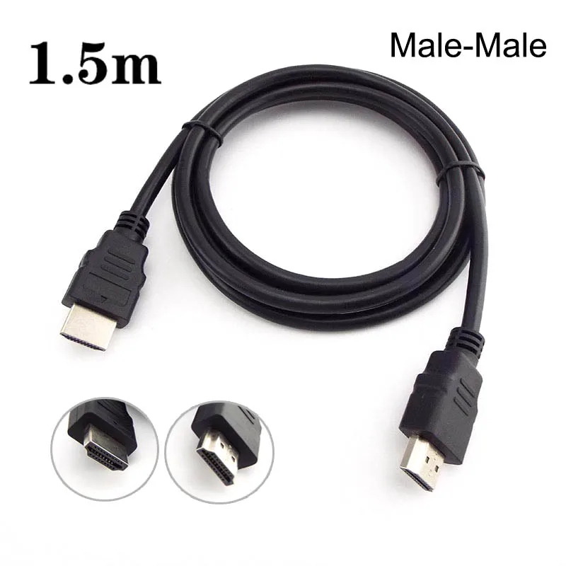 

Совместимый кабель HDMI Версия 1,4 1080P 3D разъем штекер-Штекер кабель для разветвителя ТВ-приставки проектора ПК 1,5 м