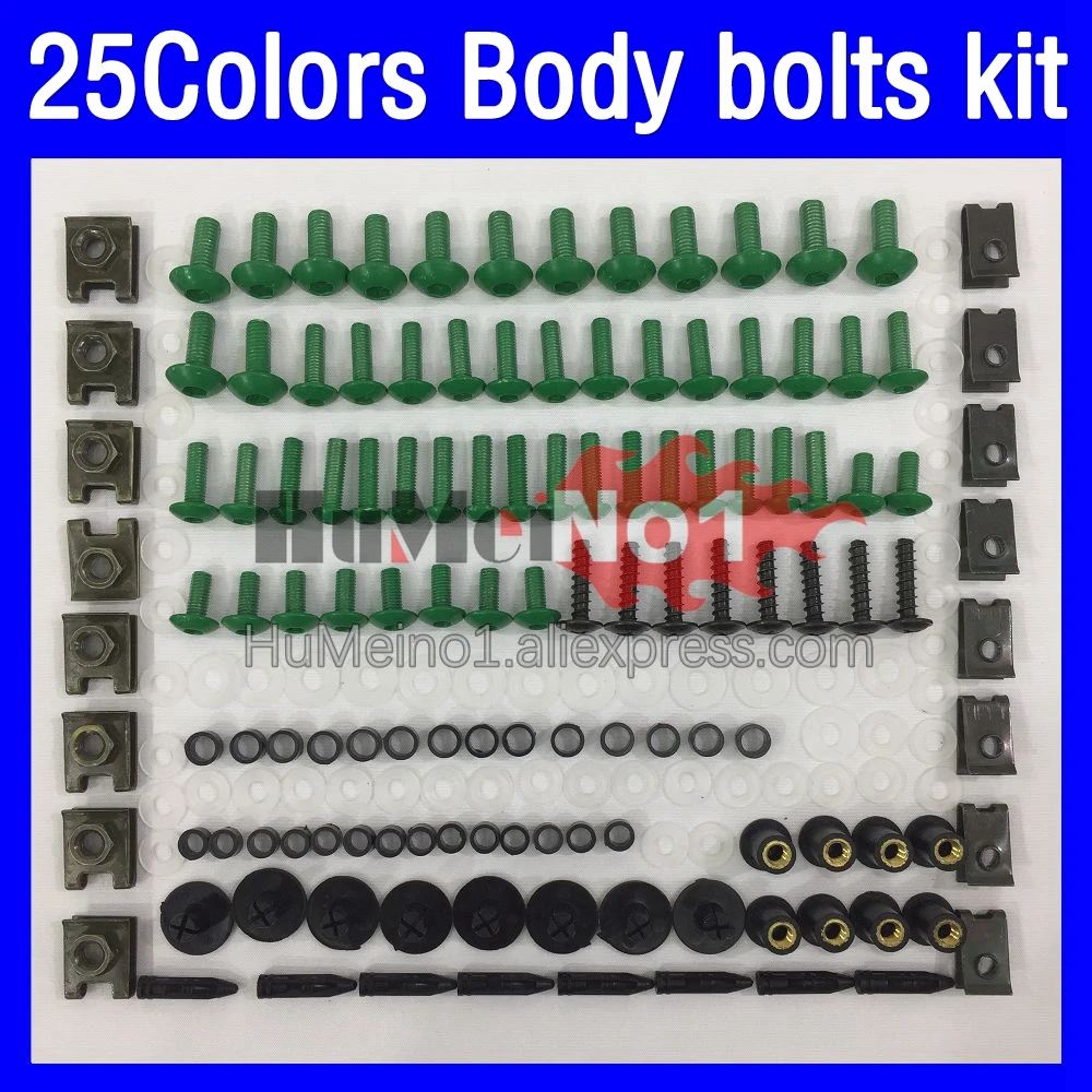 

268ps Fairing bolts full screw kit For DUCATI 749 999 S R CC 749-999 749S 999S 749R 999R 03 04 2003 2004 Body bolt screws Nuts