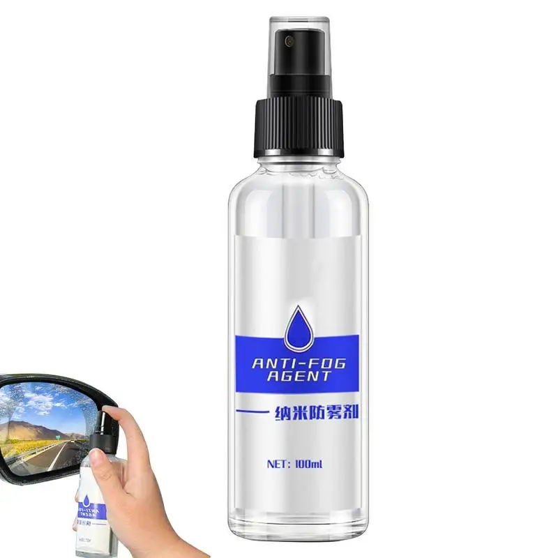 

Car Glass Anti-Fog Rainproof Agent 100ML Windshield Wiper Fluid Glass Cleaner Prevents Fogging On Windshield Lenses Goggles