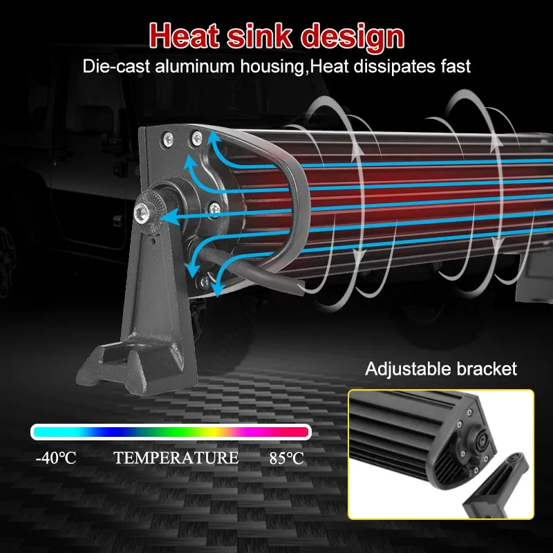 Изогнутая 4-рядная 4-х светодиодсветильник световая балка CREK 52 светодиодный 12 в 24