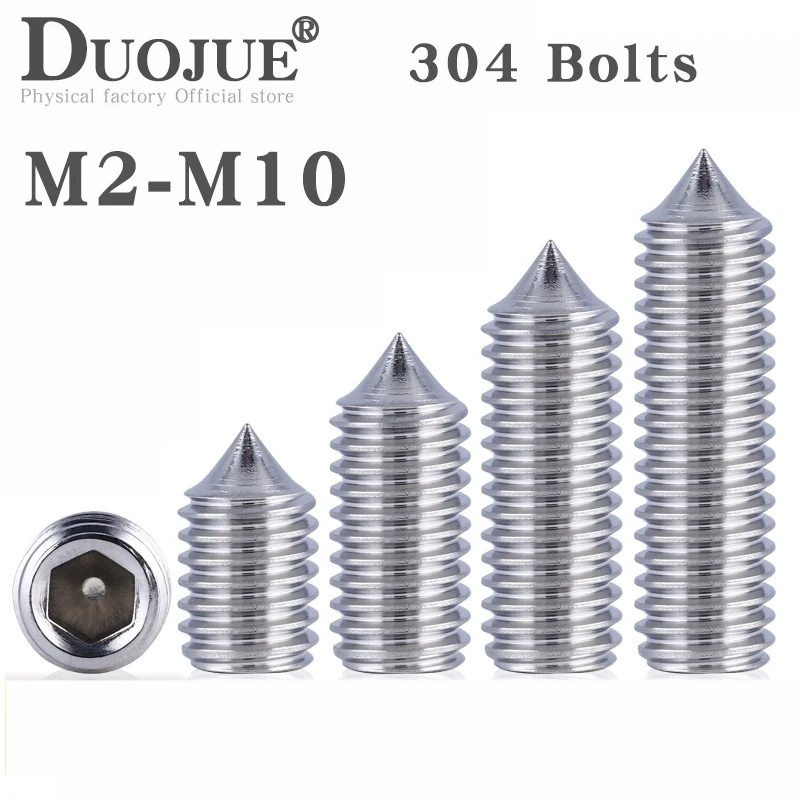 

304 набор наконечников из нержавеющей стали, винты с шестигранным и шестигранным отверстием, шестигранная крышка, набор «сделай сам», дверны...