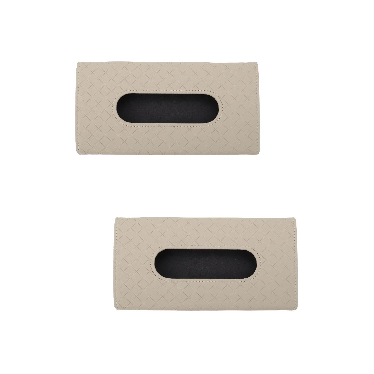 

2 pcs Stylish Sun Visor Tissue Box Classic Tissue Box Practical Storage Case