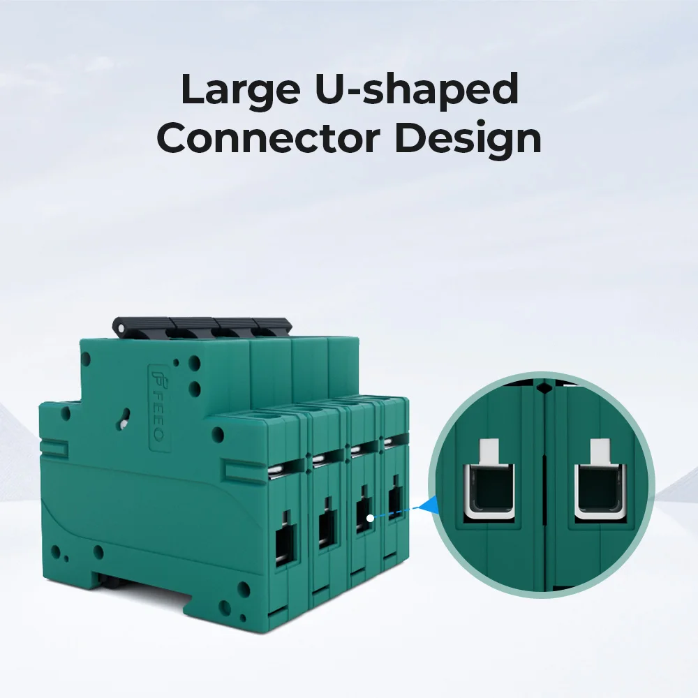 FEEO 3PCS Новый солнечный выключатель 4P 6A 10A 16A 20A 25A 32A 40A 50A 63A 80A 100A 125A DC1000V для