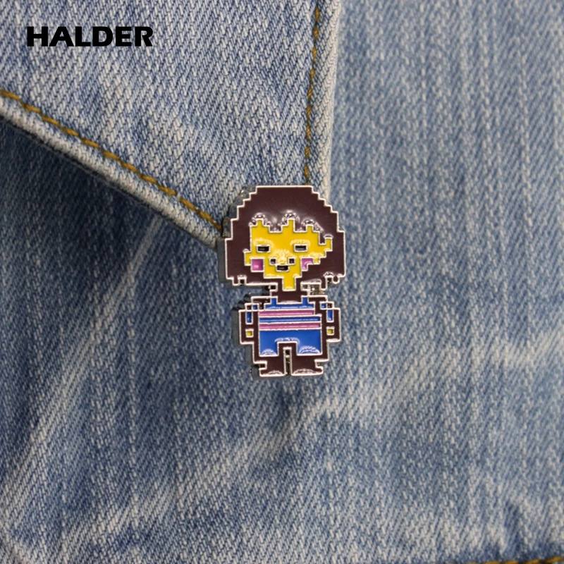 ХАЛДЕР Игра Undertale Эмалевая булавка для рюкзака, брошь на джинсовой петле, значок модной бижутерии в подарок для женщин и мужчин поклонников.