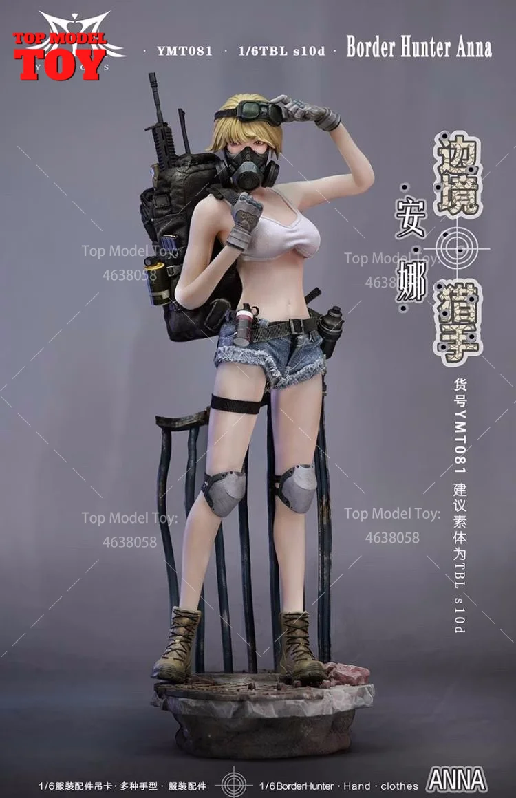 MTOYS YMT081 1/6 Божевой охотник Анна женская голова скульптура для 12 &quotTBL S10D белая кожа
