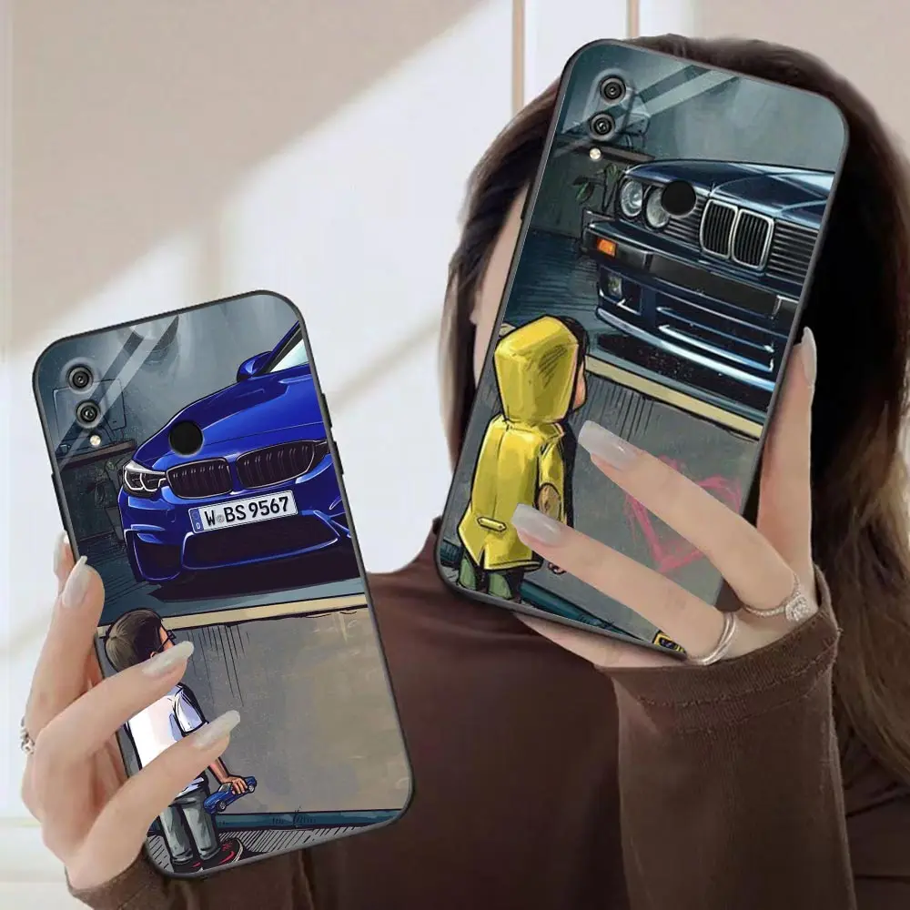 

Boy See Sports Car Vehicle Jdm Drift Case For Honor 70 60SE 60 50 X40 X40I 30I 20I 20 9X 8X X9 X8 X7 X6 Pro Plus Lite Cover Capa