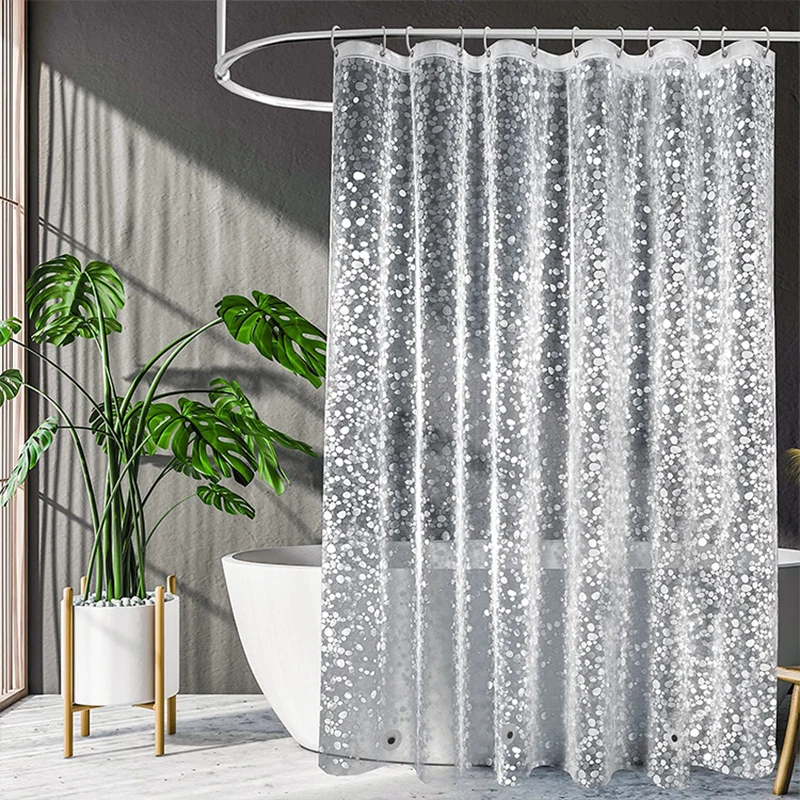 

Waterproof Thickened Shower Curtains, Bathroom Accessories, Semi-transparent Sliding Shower Curtain, Minimalist Bath Curtain