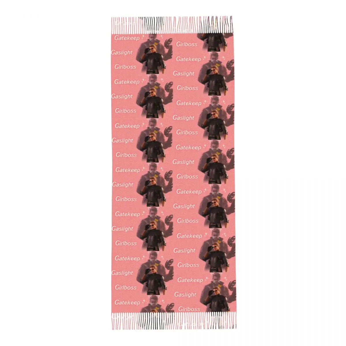 Wesker Gaslight Gatekeep Girlboss Scarf Tassel Scarves for Women Soft Warm Shawls and Wraps Large Fall Winter Shawl Wrap