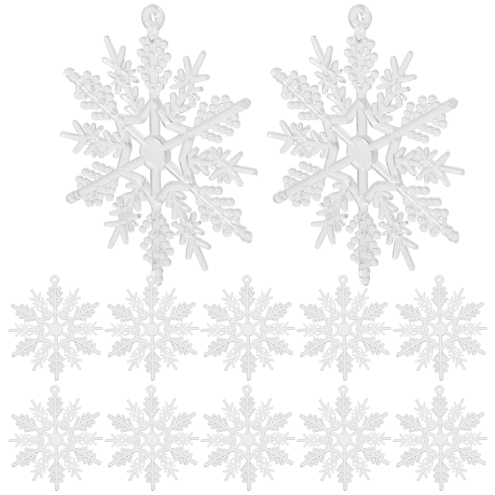 

50 Pcs Xmas Tree Hanging Decor Christmas Decorations Supplies Snowflake Acrylic Pendants