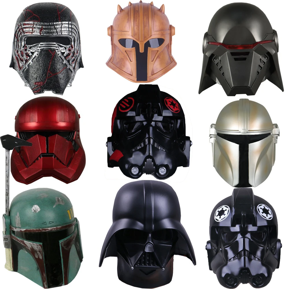 Disney Helmets Masks TIE Victor Cosplay Mask Kylo Ren Soldier Boba Fett Warrior PVC Helmet Darth Vader The Stormtrooper