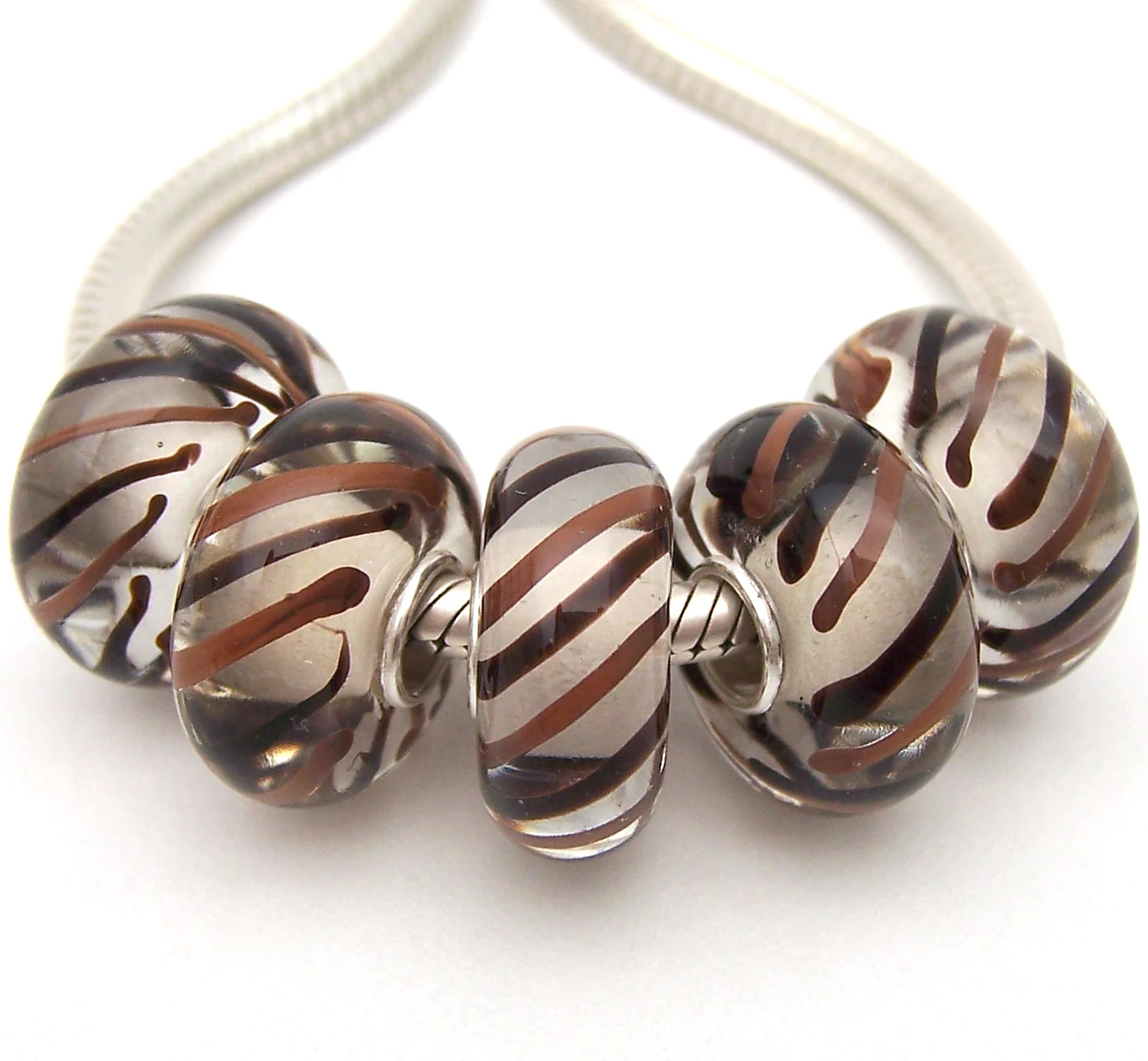 

YG1382 5X 100% Authenticity S925 Sterling Silver Beads Murano Glassbeads beads Fit European Charms Bracelet diy jewelry Lampwork
