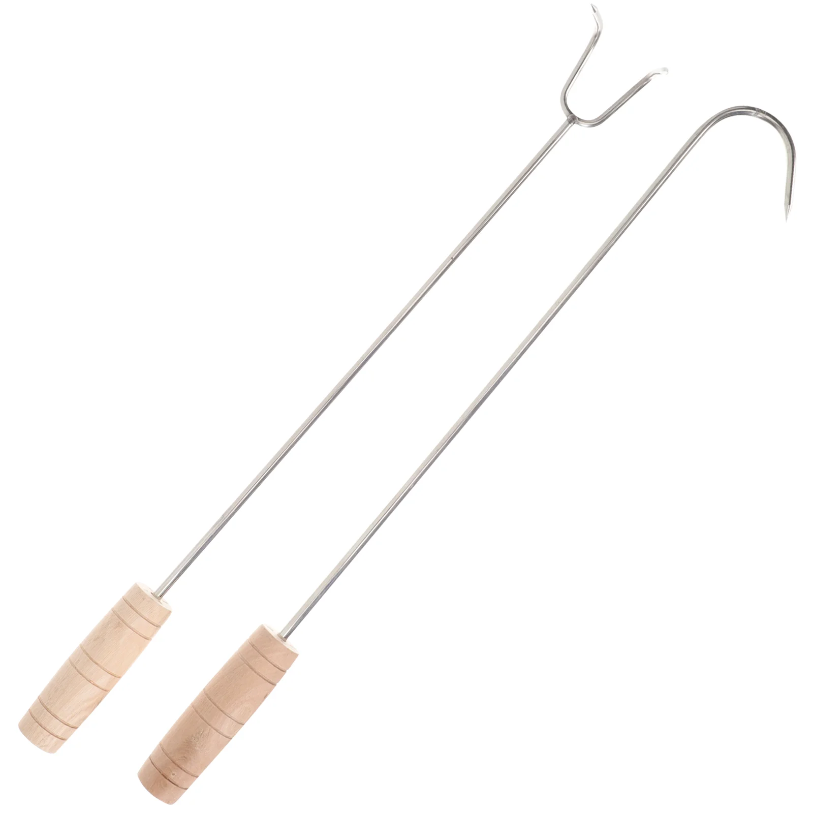 

Hook Flippermeat Barbecue Hooks Turner Cooking Pigtail Roasting Ergonomic Pork Turners Barbeque Butcher Smoker Bacon Hanger Tool