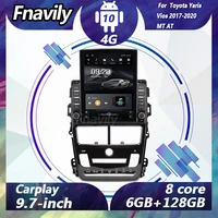 fnavily 9 7 android 10 car radio for toyota yaris vios video navigation dvd player car stereos audio gps dsp bt 4g 2017 2019