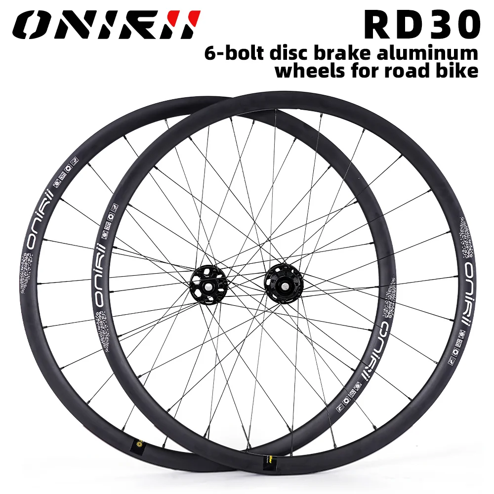 

Колеса для дорожного велосипеда ONIRII 700C, 6 болтов, дисковый тормоз, алюминиевые колесные диски 24/24H HG, корпус кассеты, передний 2 задний 4 подшипника для дорожного велосипеда