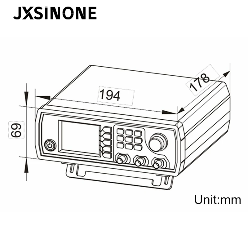 JXSINONE JDS6600-60M 60 МГц генератор сигналов с цифровым управлением двухканальный DDS