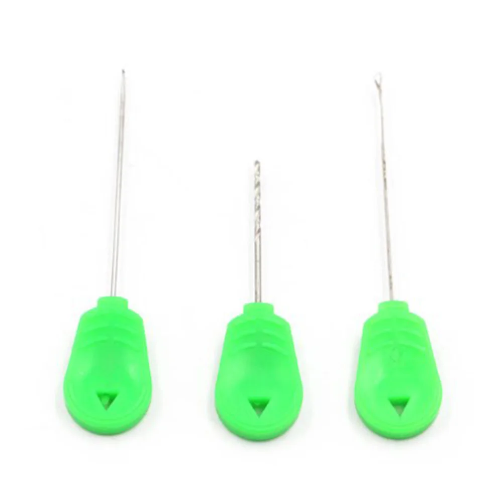 

3 Pcs European Carp Fishing Tool Bait Needle Punch Drill Barb Stainless Steel Bait Drill Stringer Needle Set Fishing Tools