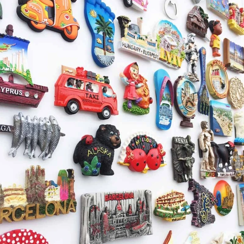 Магниты на холодильник Всемирный туристический Бразилия Краин Чилия Колумбия