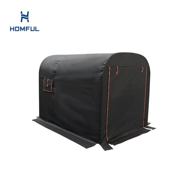 

HOMFUL Retractable Motorcycle Shelter Motorbike Garage Foldable Canopy Tent Folding Motorcycle Shelter