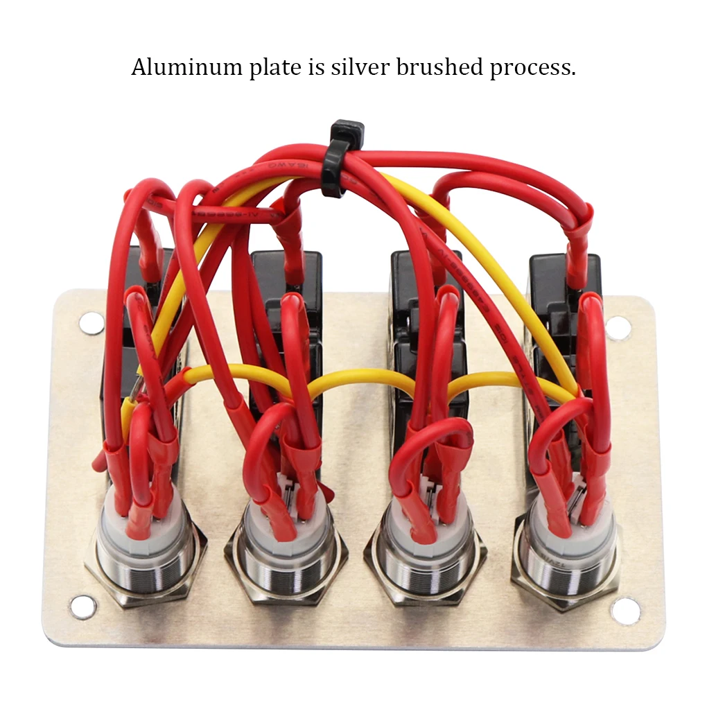

RV Caravans Toggle Switch Panel Stainless Steel Power Systems Accessory