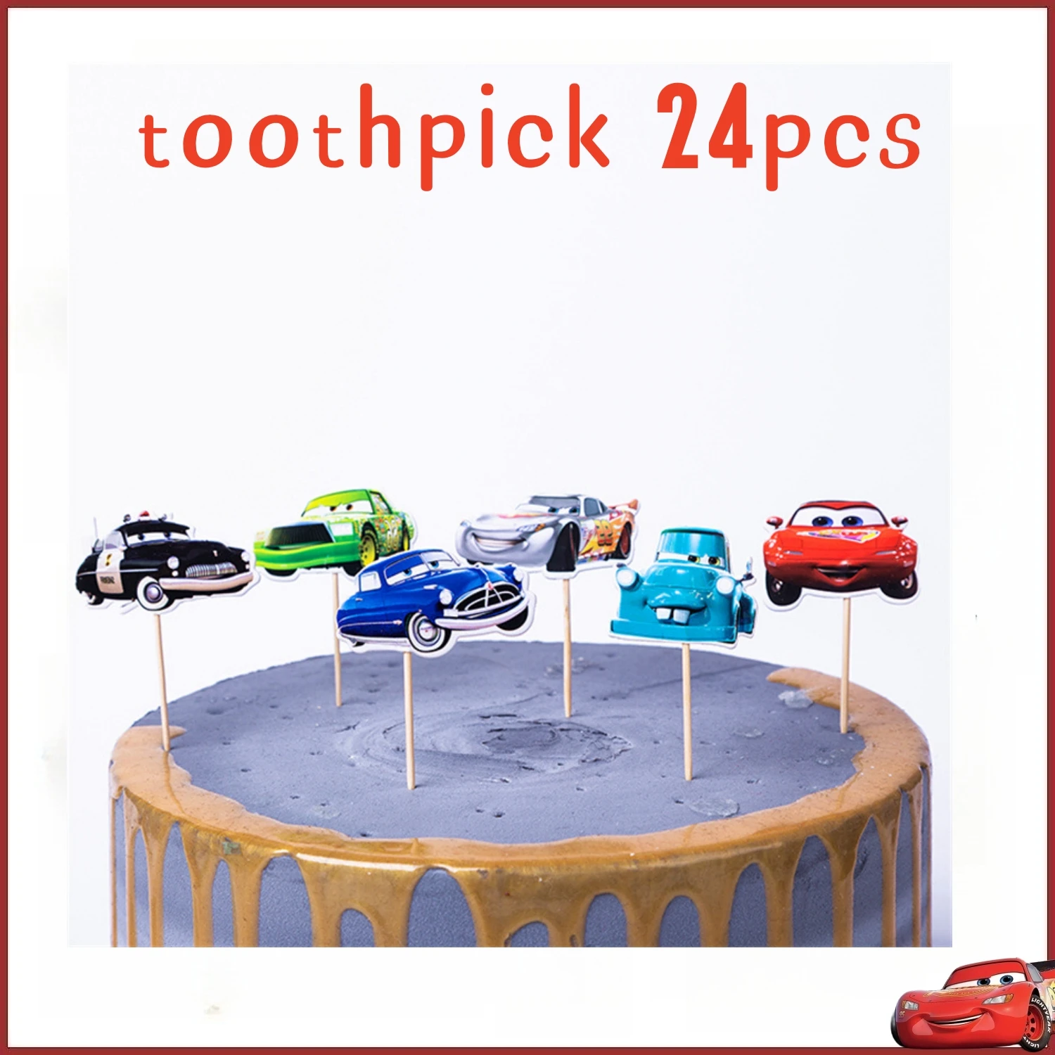 

Машинки Диснея, украшения для дня рождения, мультяшная молния Маккуин, тема, латексный воздушный шар, топпер для торта, сувениры для детей на день рождения